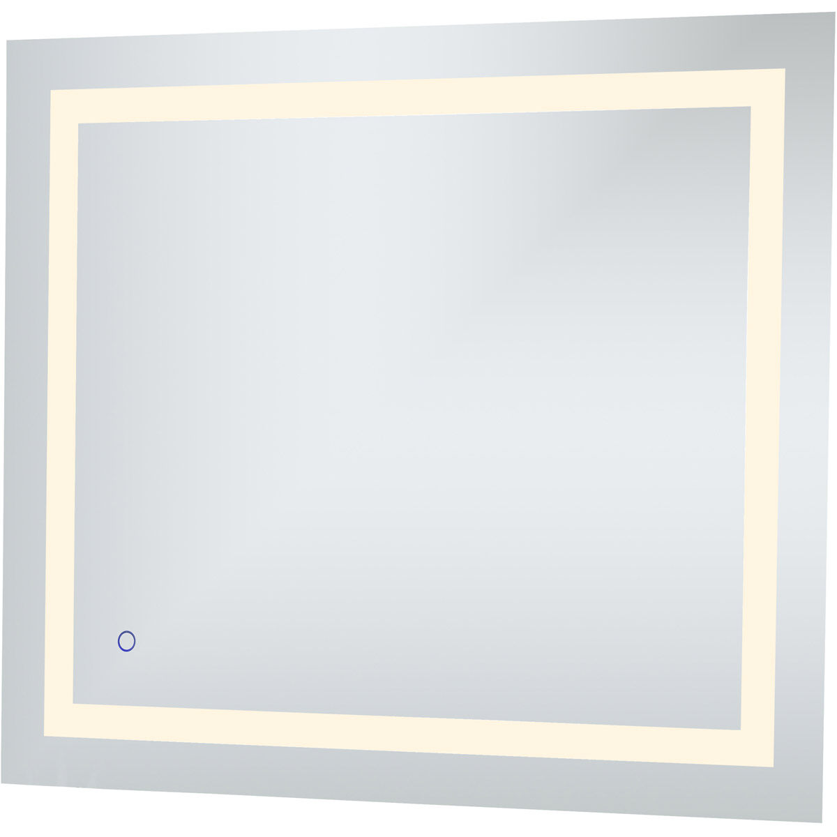 Helios 36 X 30 inch Silver Lighted Wall Mirror