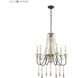 Sommieres 6 Light 25 inch Antique French Cream Chandelier Ceiling Light
