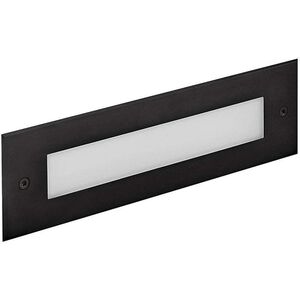 Sparta Dash Flat 120v 6.00 watt Stainless Steel Black Step Light