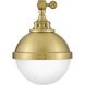 Fletcher 1 Light 7 inch Satin Brass Indoor Wall Sconce Wall Light
