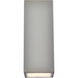 Raine 2 Light 12 inch Silver Outdoor Wall Light