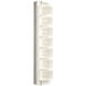 Tessera LED 5.1 inch Salt White with Ash Sconce Wall Light