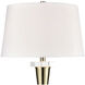 Brandt 32 inch 150.00 watt Gold with Clear Table Lamp Portable Light