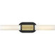 Thayer 2 Light 4.75 inch Lacquered Brass and Black Bath Sconce Wall Light in Lacquered Brass with Black