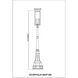 Nova 5 Light 117 inch Black Outdoor Post Mounted Fixture