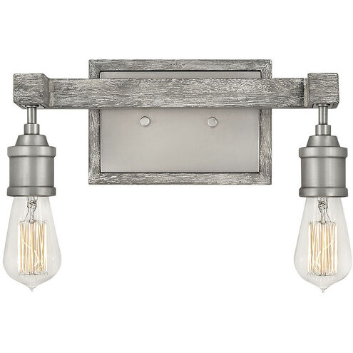 Denton LED 14 inch Pewter with Driftwood Gray Vanity Light Wall Light