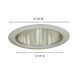 Signature Satin Chrome Recessed Lighting Trim