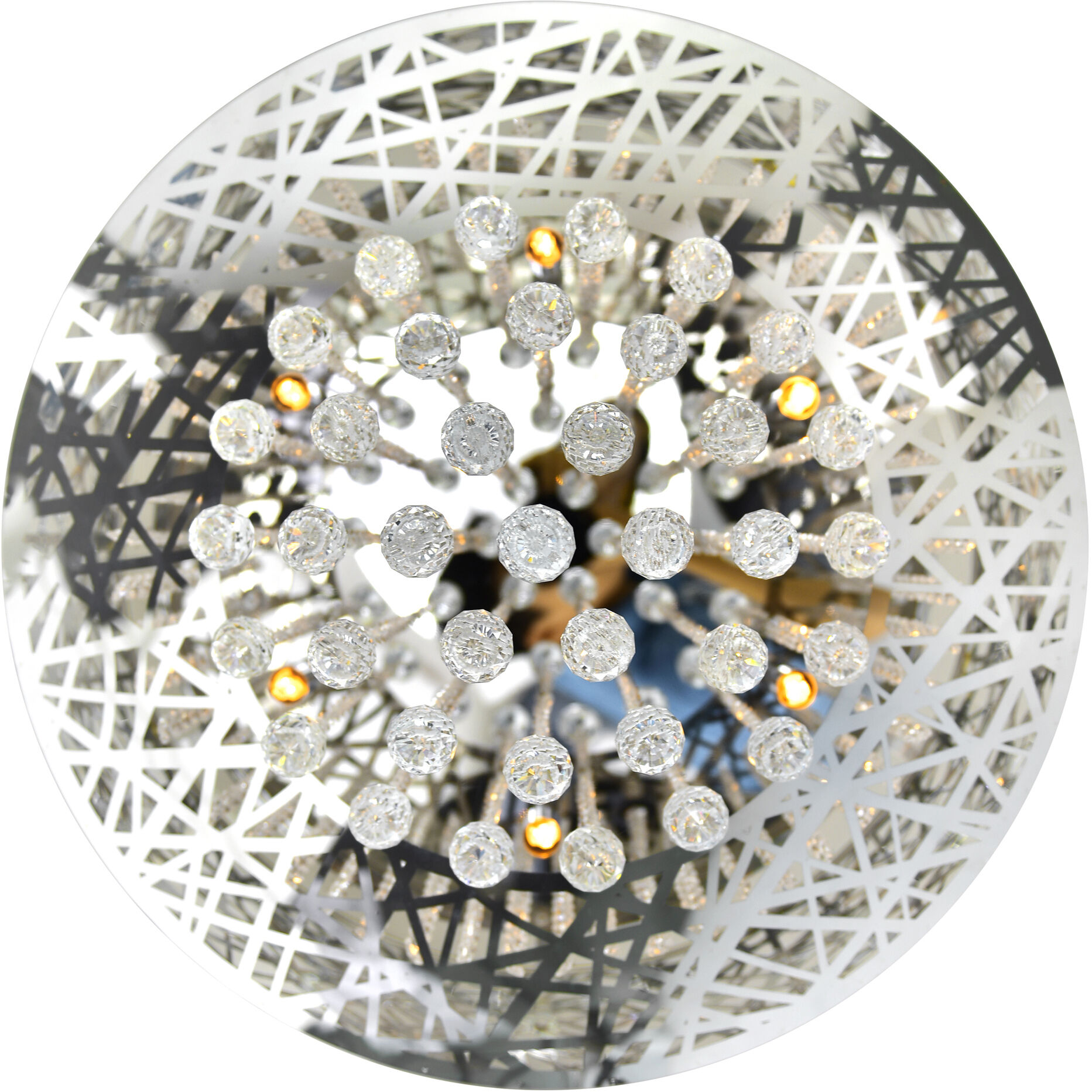 Eternity 9 Light 22 inch Chrome Drum Shade Chandelier Ceiling Light