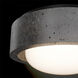 Tane LED 13 inch Basalt Stone and Black Flush Mount Ceiling Light