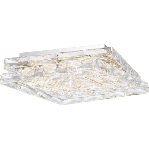 Milania LED 14.75 inch Polished Chrome Flush Mount Ceiling Light, Large