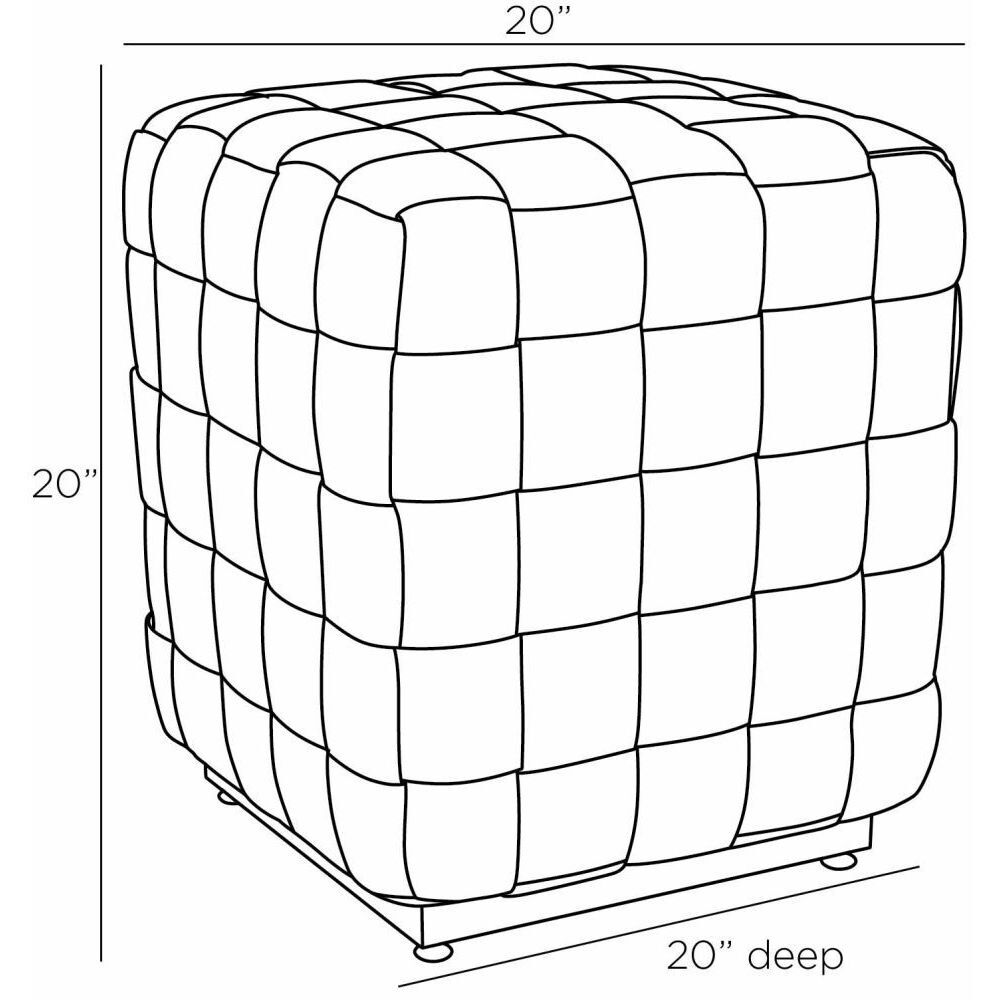 Lakewood 20 inch Dove Ottoman