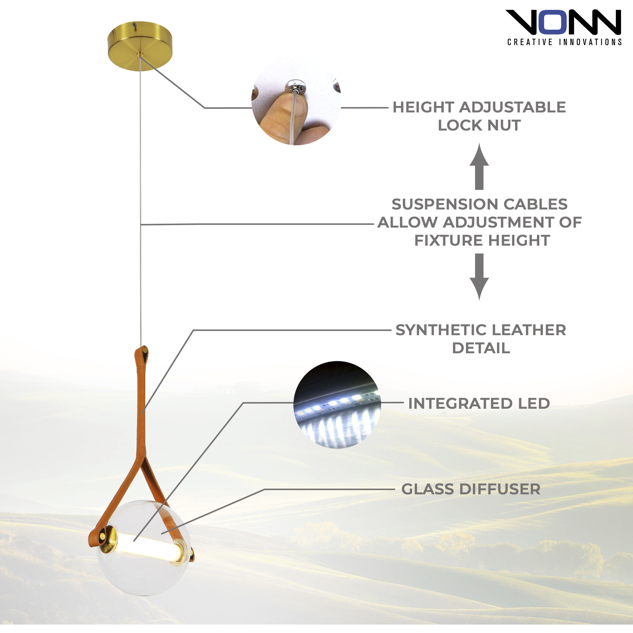 Artisan Collection/SALERNO Series 6.5 inch Antique Brass Pendant Ceiling Light