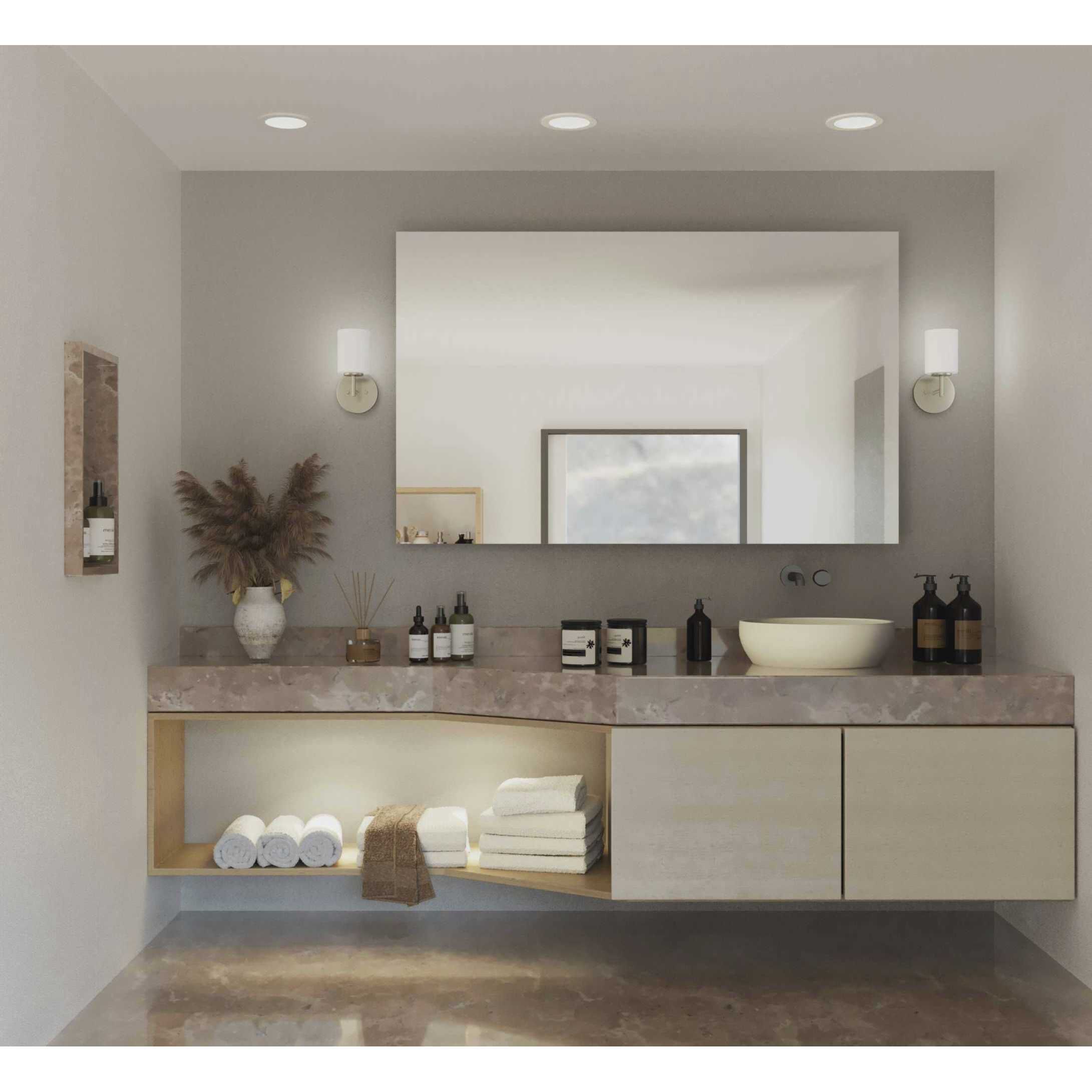 Replay 1 Light 5.13 inch Brushed Nickel Bath Vanity Wall Light