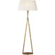 Ian K. Fowler Cesta 60 inch 15.00 watt Gilded Iron Sculpted Floor Lamp Portable Light