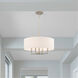 Meridian 4 Light 18 inch Brushed Nickel Pendant Chandelier Ceiling Light 