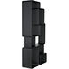 Larra Matte Black Bookcase