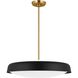 kate spade new york Draper 3 Light 22 inch Midnight Black Pendant Ceiling Light