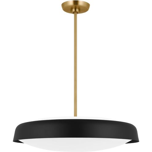 kate spade new york Draper 3 Light 22 inch Midnight Black Pendant Ceiling Light