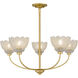 Whitecap 5 Light 28 inch Brushed Gold Chandelier Ceiling Light