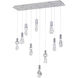 Canada 10 Light 10 inch Chrome Chandelier Ceiling Light