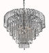 Falls 6 Light 25 inch Chrome Dining Chandelier Ceiling Light in Royal Cut