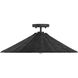 Bohemian 1 Light 22 inch Matte Black Semi-Flush Ceiling Light