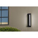 Fulton LED 18 inch Black Outdoor Sconce