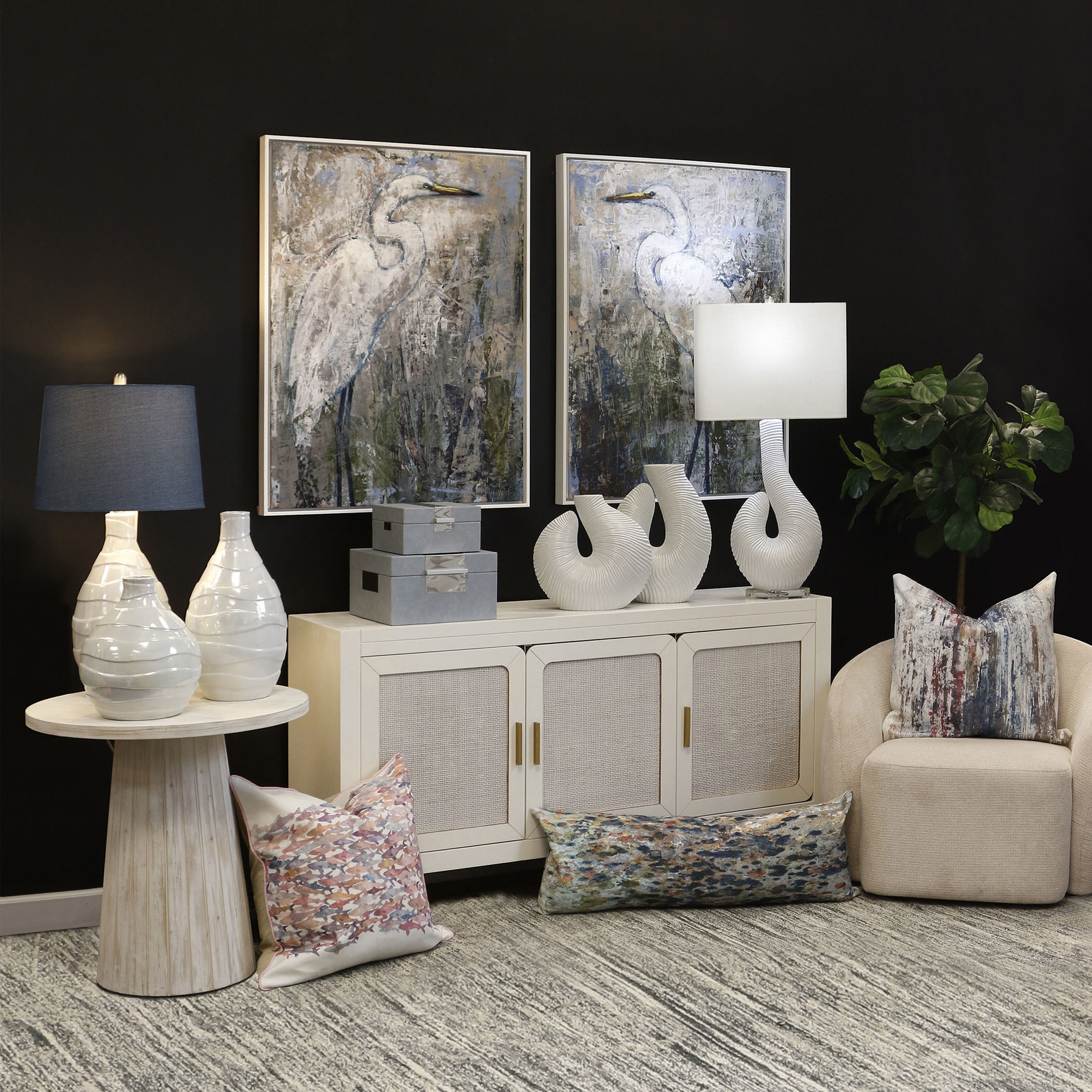 Cameron 24 X 6.5 inch Multi - Blue and Green and Purple Yellow Orange Red Pillow