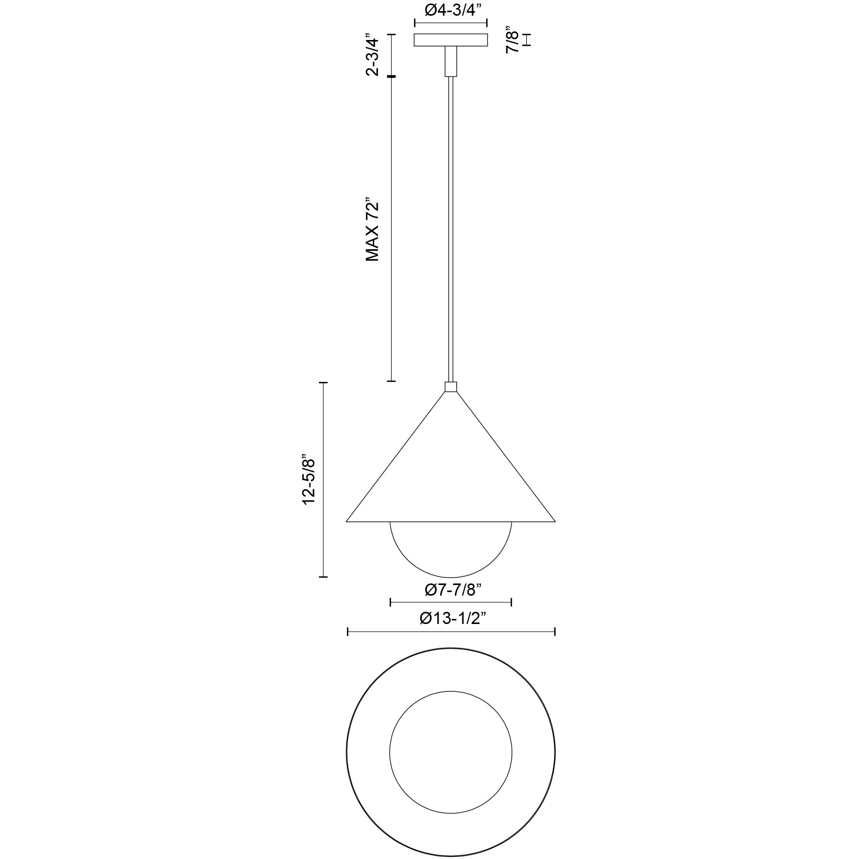 Alora Mood Remy Pendant Ceiling Light in Matte Black