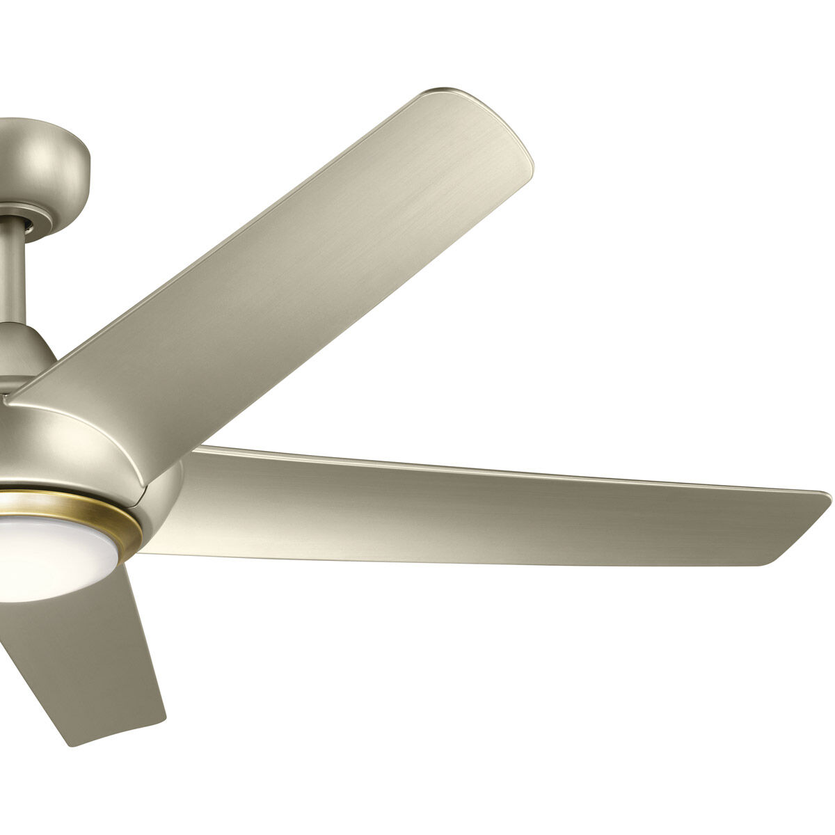 Kapono 52 inch Brushed Nickel Ceiling Fan