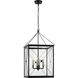 Julie Neill Rossi LED 18 inch Bronze Lantern Pendant Ceiling Light in Clear Glass, Medium