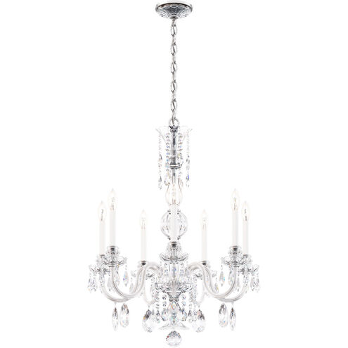 Hamilton Nouveau 7 Light 26 inch Polished Silver Chandelier Ceiling Light, Adjustable Height