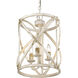 Alcott Pendant Ceiling Light in Antique Ivory, Caged