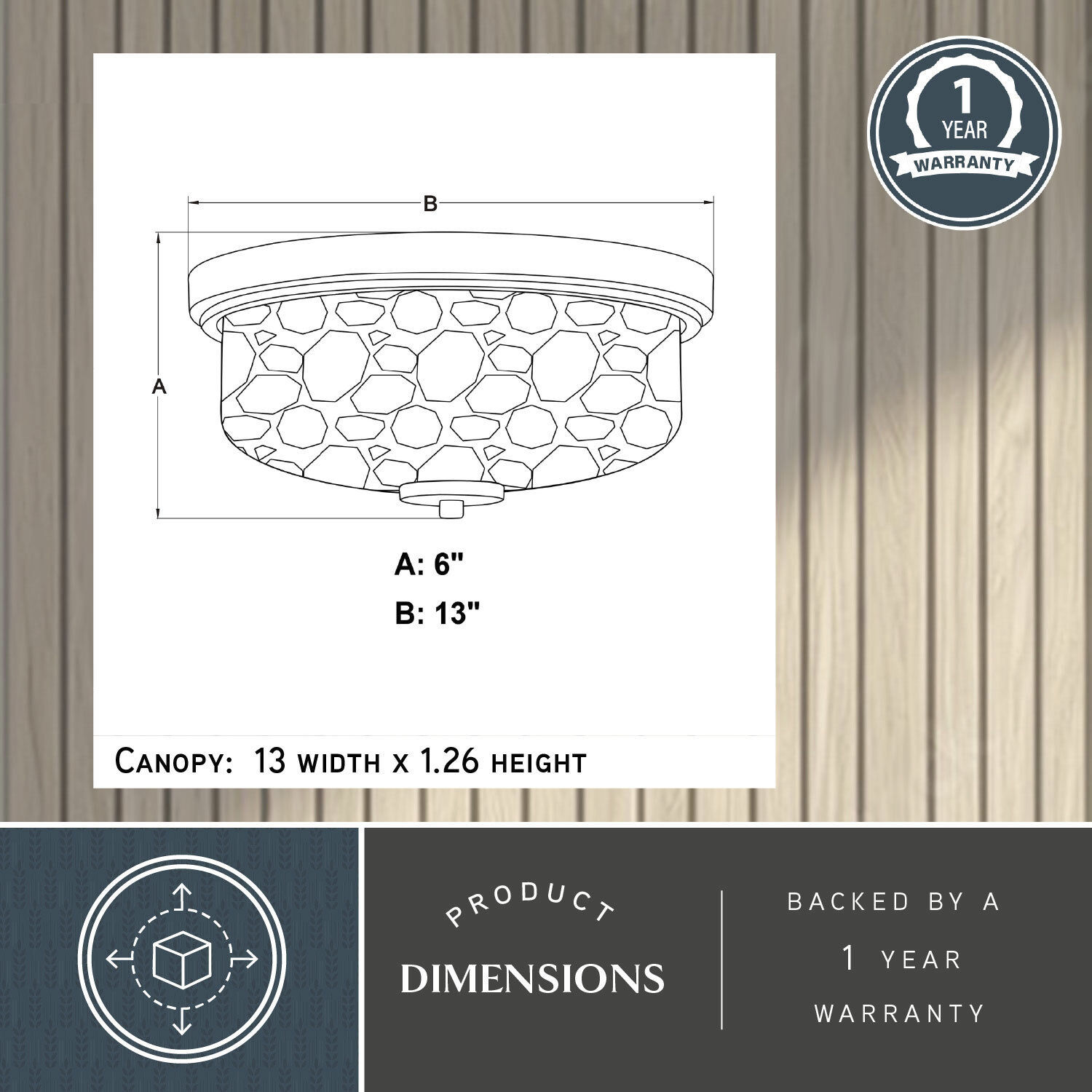 Northlake 2 Light 13 inch Matte Black Flush Mount Ceiling Light