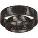 Florell 3 Light 18 inch English Bronze Semi Flush Mount Ceiling Light, Large