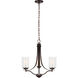 Elmwood Park 3 Light 20.5 inch Bronze Chandelier Ceiling Light