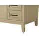 Virginia 42 X 35 inch Honey Brown Bathroom Vanity Cabinet