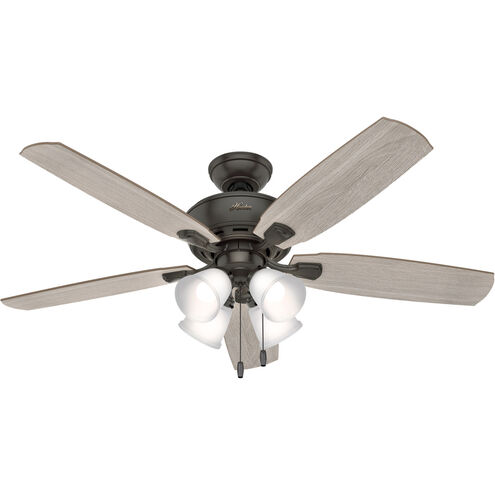 Amberlin 52 inch Noble Bronze with Light Gray Oak/American Walnut Blades Ceiling Fan