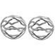 Spheres Silver Decorative Ball, Set of 2