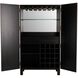 Soko Ivory and Ebony and Vintage Brass Cocktail Cabinet