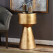 Veira 26 X 14 inch Metallic Gold Leaf Accent Table
