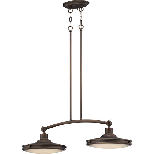 Houston LED 30 inch Antique Brass Island Pendant Ceiling Light