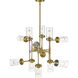 Calliope 12 Light 36 inch Foundry Brass Chandelier Ceiling Light