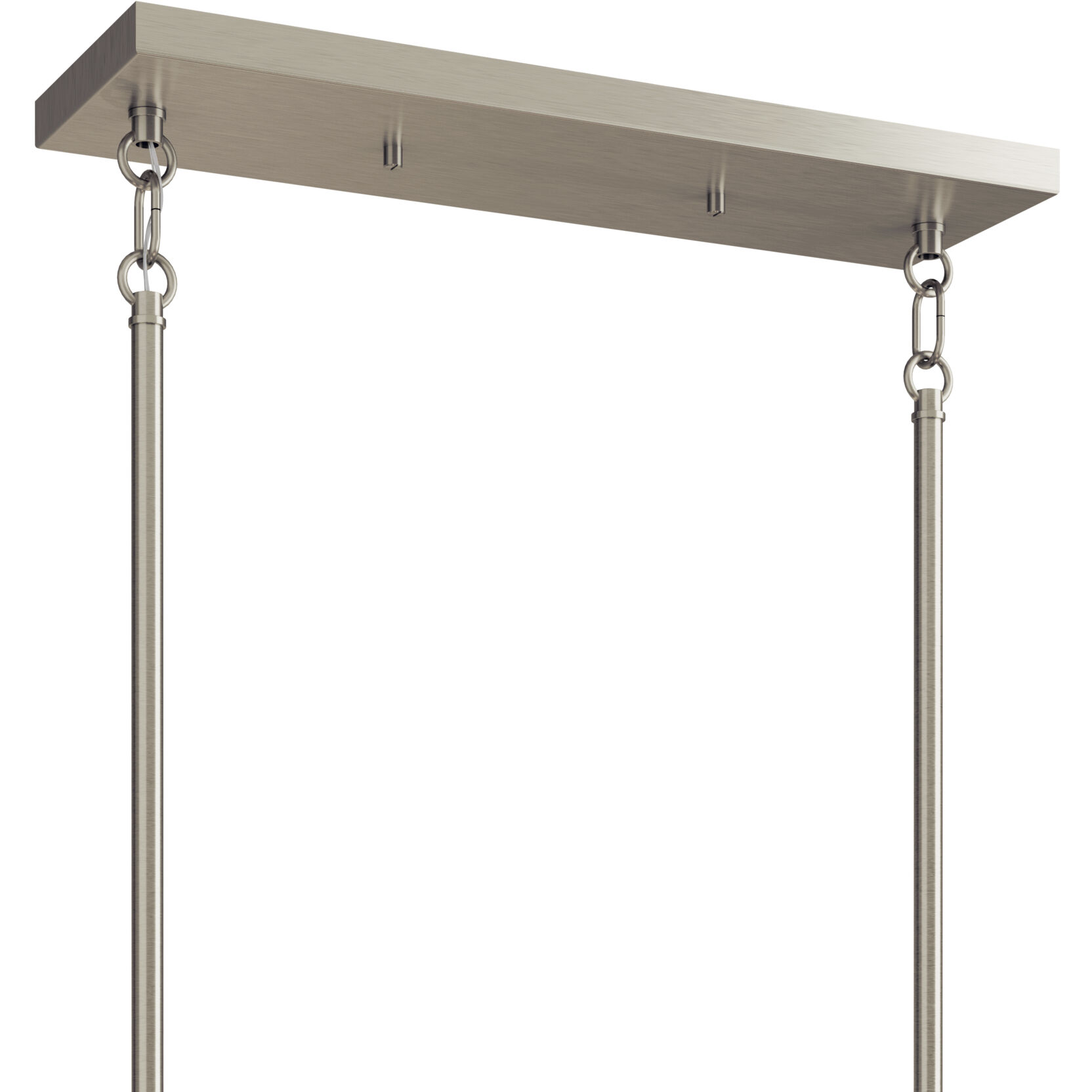 Madden 6 Light 17.75 inch Brushed Nickel Chandelier Linear Ceiling Light, Double