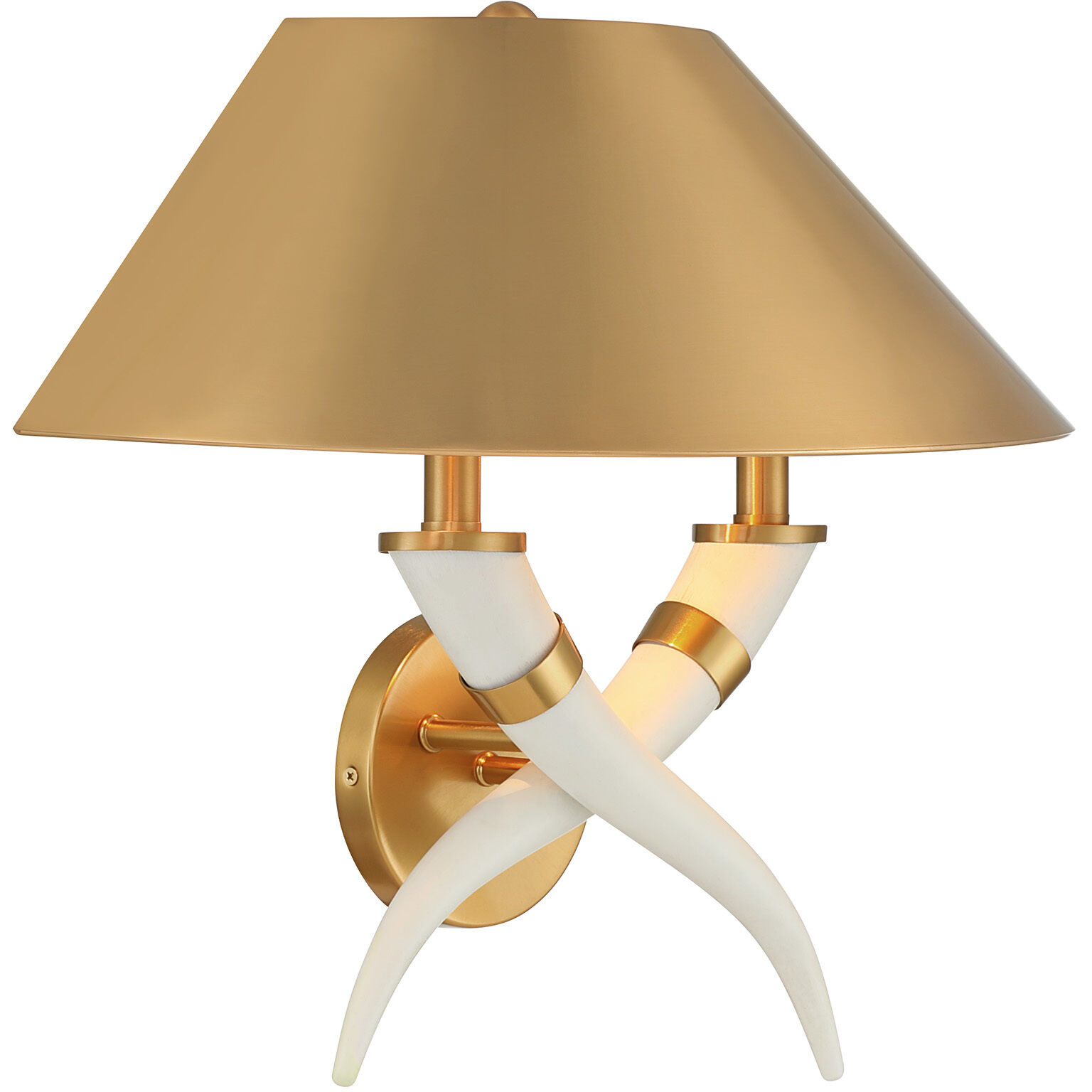 Hearne 2 Light 18 inch Warm Brass Wall Sconce Wall Light