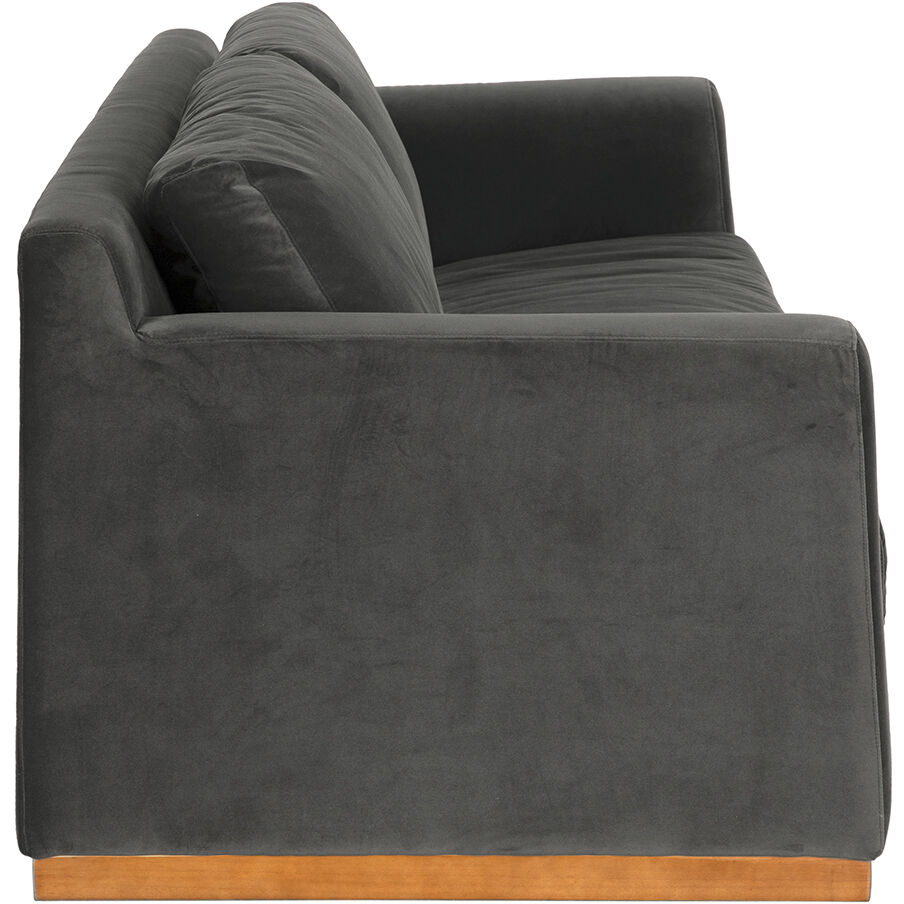 Seville Grey Velvet Sofa