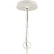 Sea Urchin 8 Light 34 inch White Coral Chandelier Ceiling Light