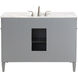 Park Avenue 48 X 35 inch Grey with Carrara White Marble Vanity Set in Gray