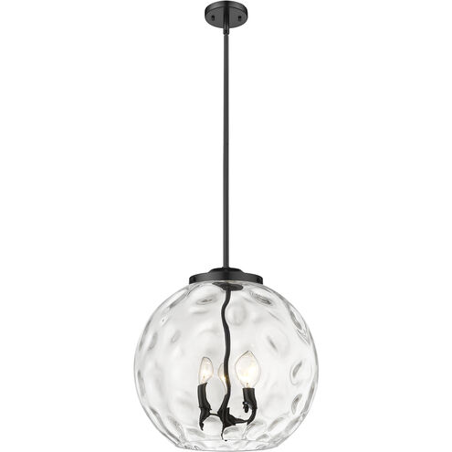 Ballston Athens Water Glass LED 15.75 inch Matte Black Statement Pendant Ceiling Light