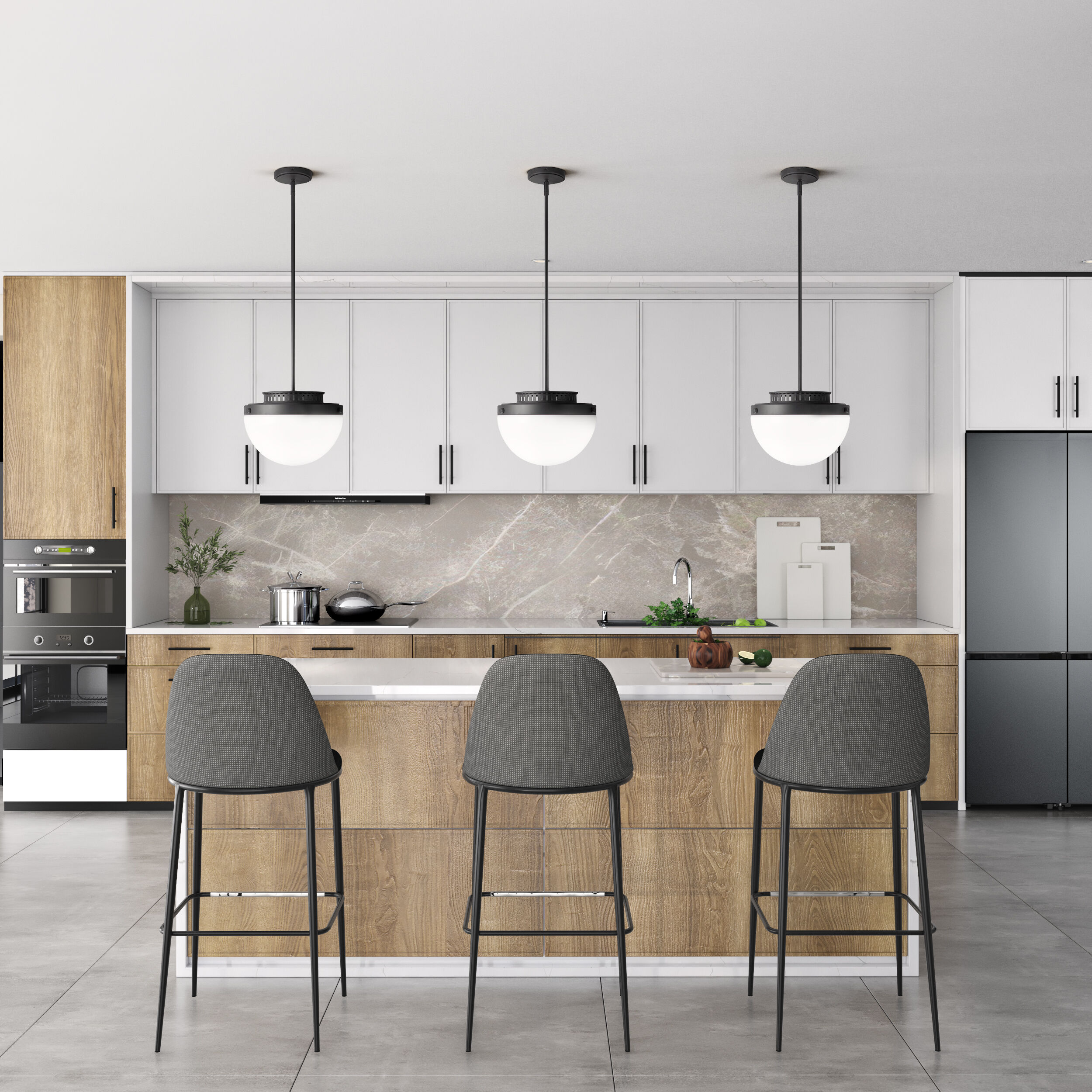 Dahlia 1 Light 12 inch Black Pendant Ceiling Light